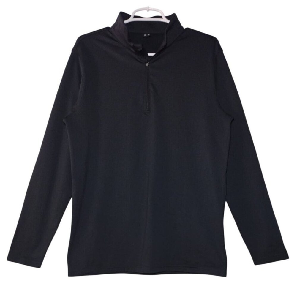 Men's black long sleeve half zip sweater . Size S. NWOT.
